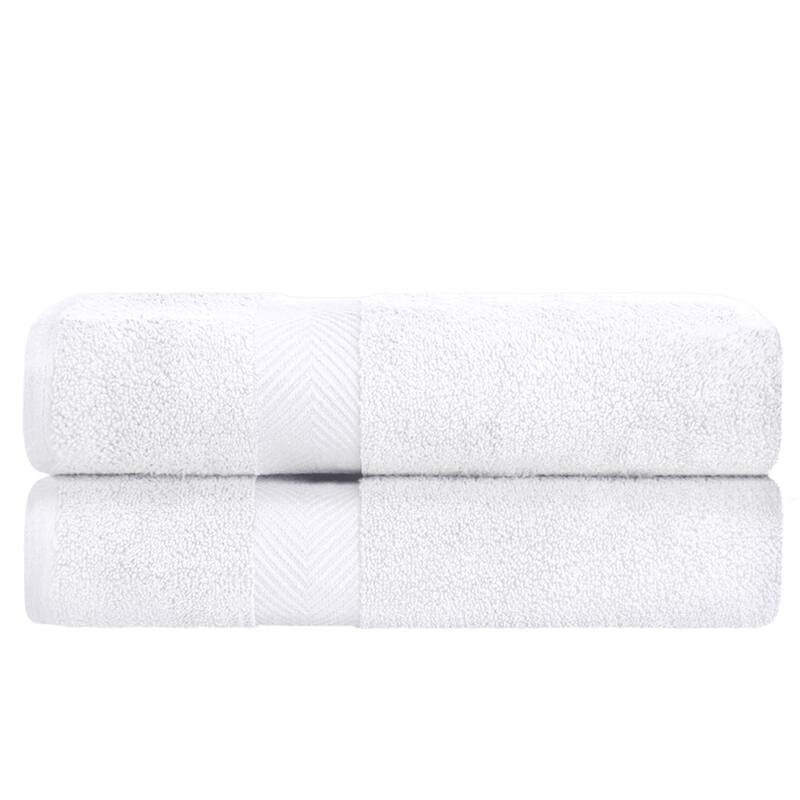 Superior Soft Oversize Zero Twist Cotton Bath Sheets (Set of 2)