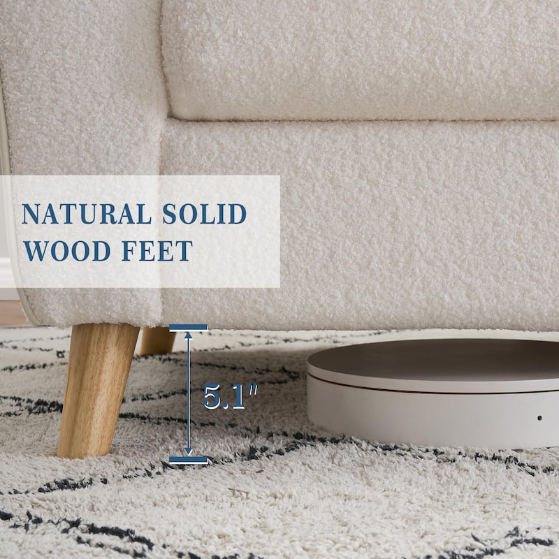 84 inch Sofa Couch, Comfy Loveseat Sofa for Small Spaces, 3 Seater Couch with Deep Seats, Wide Armrests