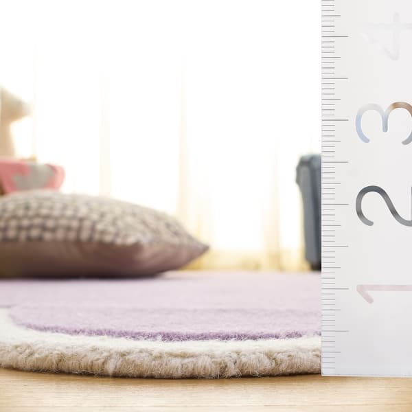 dimension image slide 2 of 5, SAFAVIEH Handmade Kids Geometric Wool Rug