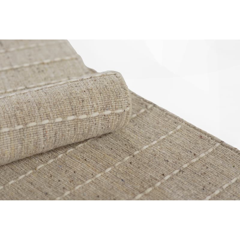 Momeni Oliver Hand Loomed Wool Blended Striped Area Rug