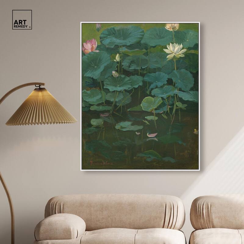 Theodore Wores Lotus Canvas by Art Remedy