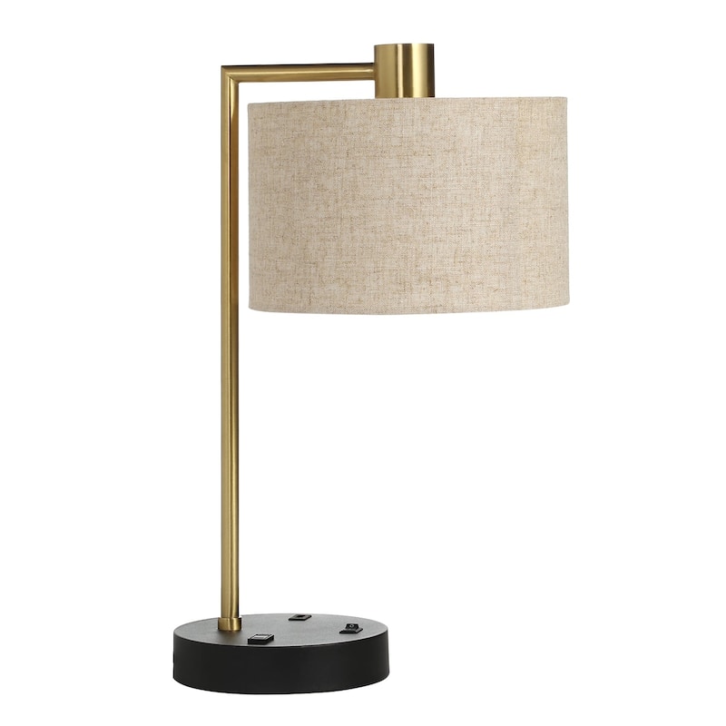 Javlergo Modern Lamps Single Table Lamp for Living Room Bedroom Farmhouse Nightstand Bedside Lamps