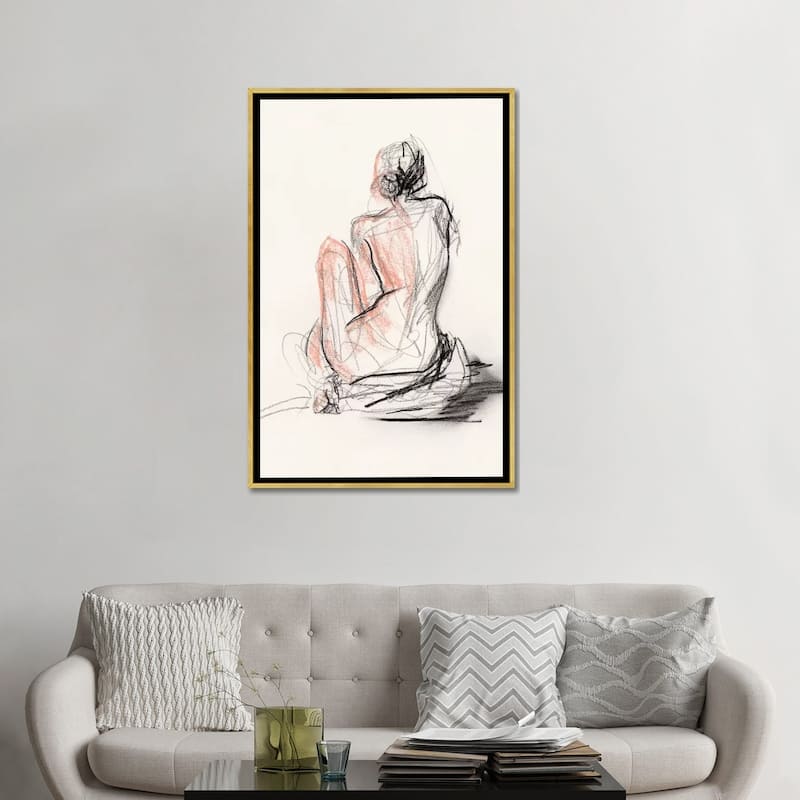 iCanvas "Figure Gesture II" by Jennifer Paxton Parker Framed Canvas Print