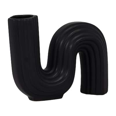 Sagebrook Home Ceramic Modern Loopy Vase