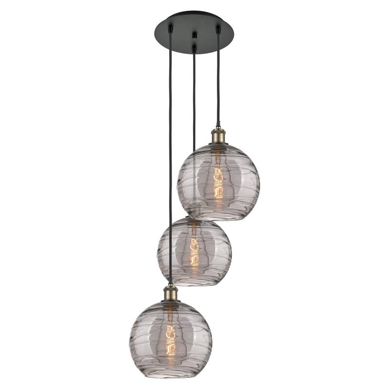 Innovations Lighting 113B-3P 36 17 Athens Deco Swirl Pendant Athens