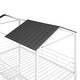 preview thumbnail 24 of 25, Twin over Twin Metal Bunk Bed with Half Roof, Guardrail, and Ladder, Premium Steel Slats Support, Ideal Kids' Furniture