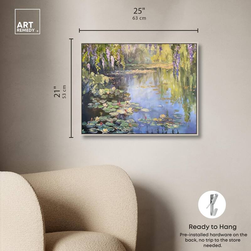 Lily Lagoon II Canvas by Art Remedy