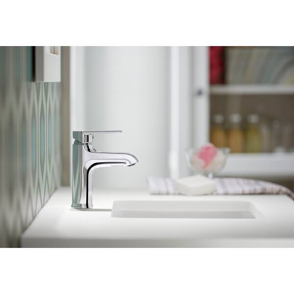 Shop Kohler K 97060 4 Hint 1 2 Gpm Single Hole Bathroom Faucet With Pop Up Overstock 30505456