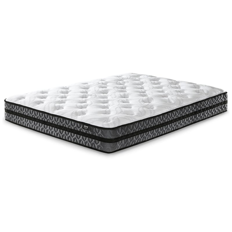 Signature Design by Ashley Pocketed Hybrid White 10 Inches Medium Mattress