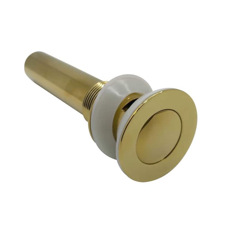 White Ceramic Wall Mount Sink Cloakroom 19" with 4" Brass Centerset Faucet, P-Trap, Drain, and Overflow Renovators Supply