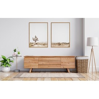 Sylvie Lone Joshua Tree 40 In X 18 In Framed Photography Canvas Art Print By Kate And Laurel