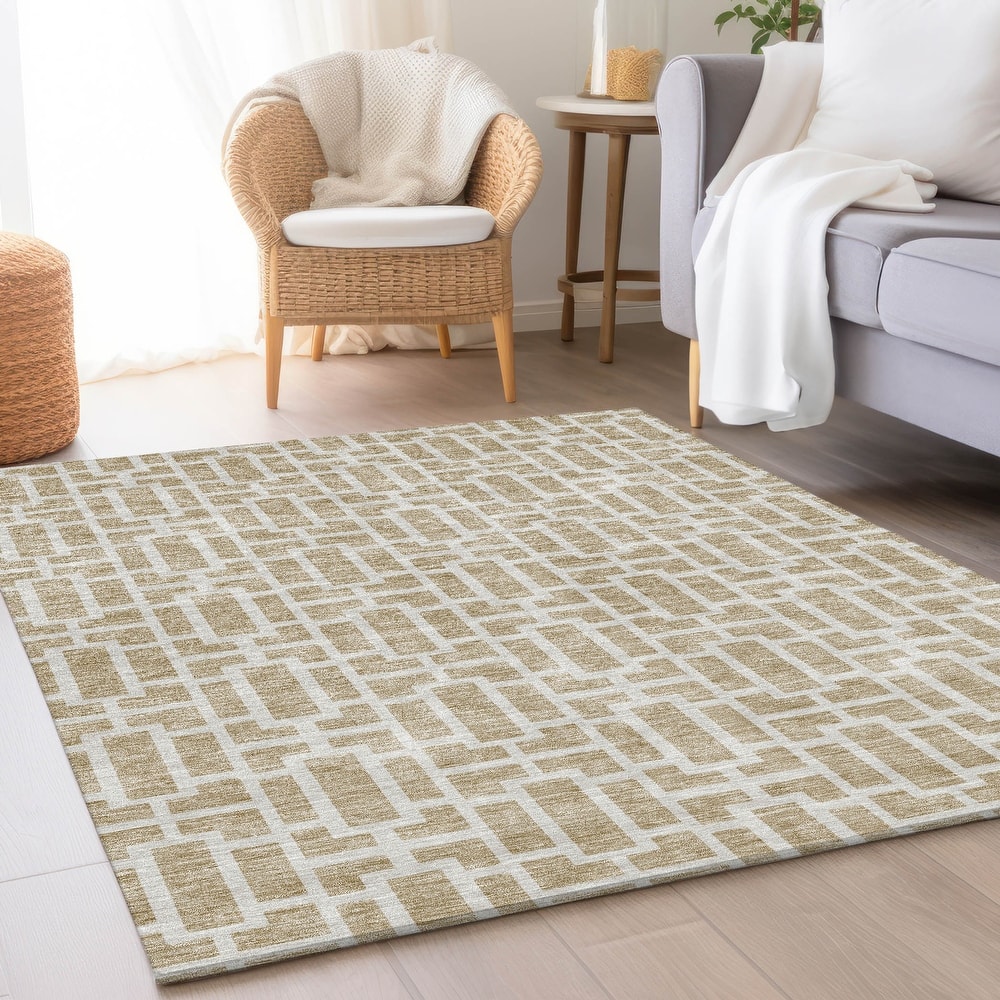 Premium Washable Super Soft Modern Geo Mayfield Rug