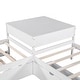 preview thumbnail 5 of 22, 3 IN 1 L-shaped Platform Bed with Trundle and Drawers Linked with built-in desk