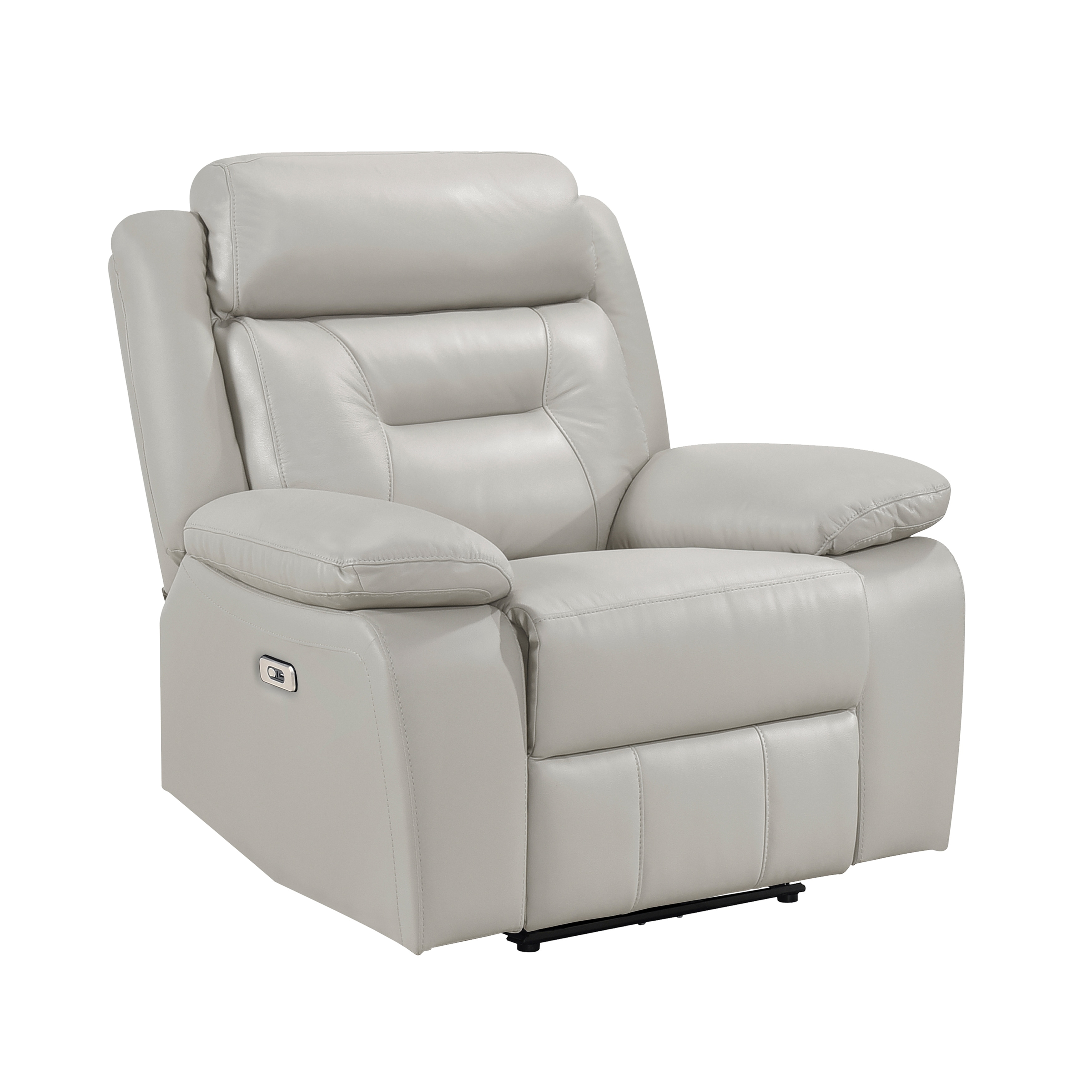 Fremont & Park Garrey 40" Leather Power Recliner - Power Control, Charging Ports
