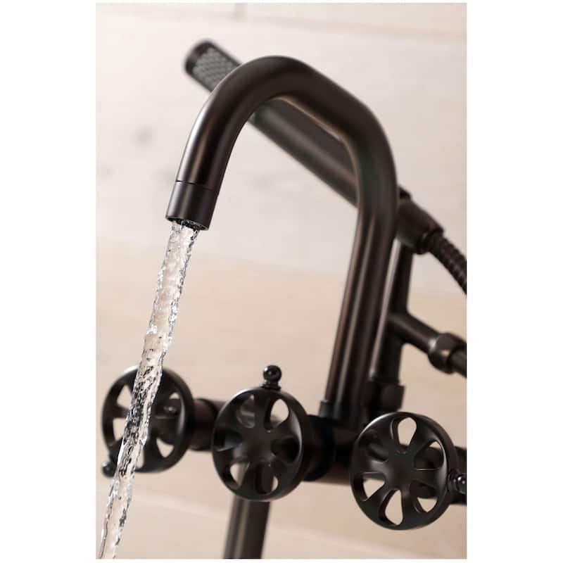 Kingston Brass AE840.RX Belknap Deck Mounted Tub Filler with Built-In