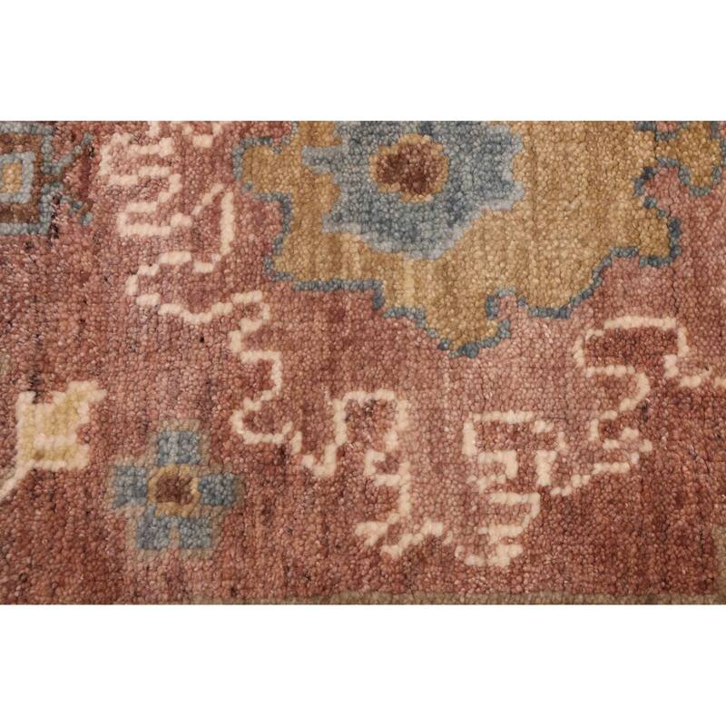 ECARPETGALLERY Hand-knotted Modern Oushak Dark Violet Wool Rug - 8'1 x 10'2