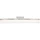 preview thumbnail 10 of 9, 26.6 in. 4-Light Curved Brushed Nickel Modern/Contemporary LED Vanity Light Bar - 26.6"W