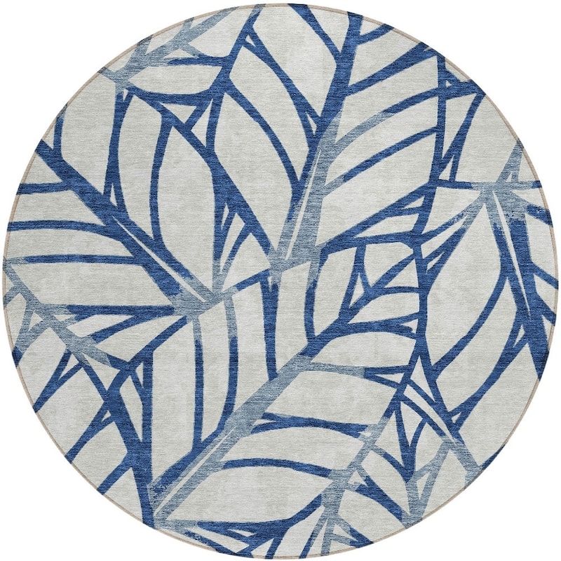HomeRoots Floral Transitional Rectangle Outdoor Rug