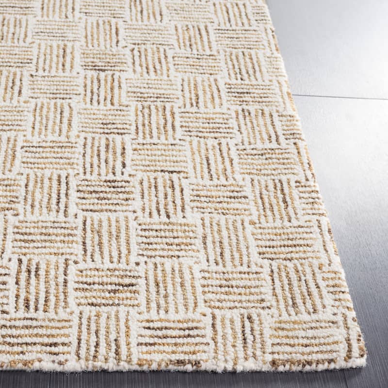 SAFAVIEH Handmade Micro-Loop Courteney Transitional Wool Rug