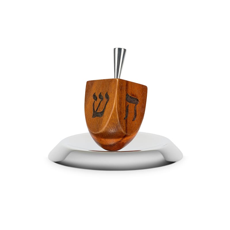 Nambe Dreidel - Brown/Silver - Brown/Silver