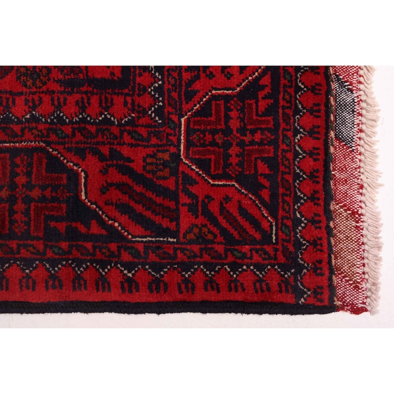 ECARPETGALLERY Hand-knotted Finest Khal Mohammadi Red Wool Rug - 3'11 x 6'0
