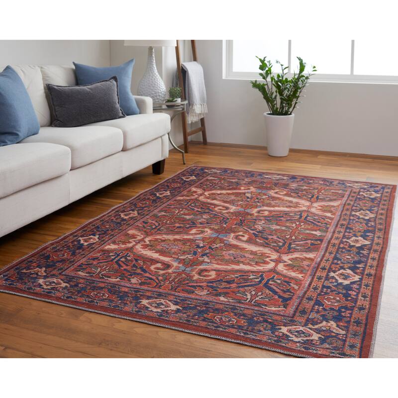 Birchlawn Medallion Bohemian & Eclectic Area Rug - 10'-6" x 14'