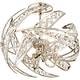 preview thumbnail 3 of 5, Quoizel Crescent Polished Nickel 4-light Semi-flush Mount