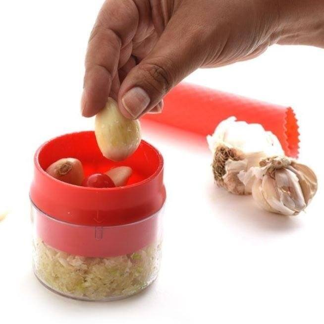 Norpro Twist N' Mince Garlic Clove Peeler and Mincer Set