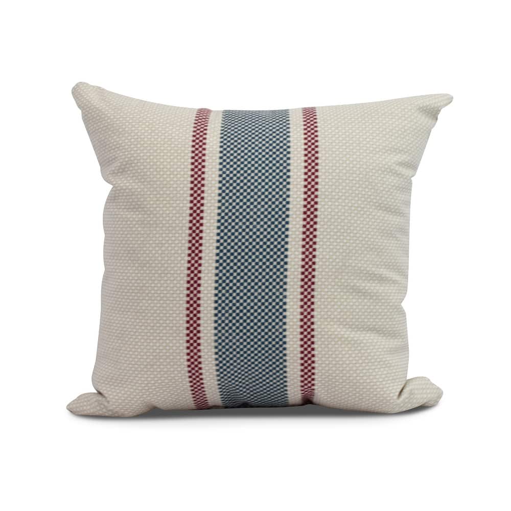 18 x 18 inch Grain Sack Outdoor Pillow