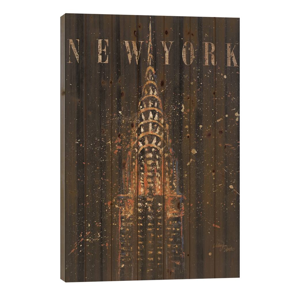 Cities at Night II Print On Wood by Wellington Studio - Multi-Color