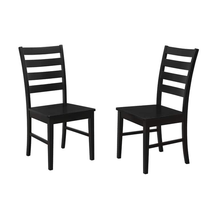 Middlebrook Wood Ladder Back Dining Side Chairs (Set of 2)
