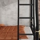 preview thumbnail 19 of 37, Metal Bunk Bed Retro Black Bed Frame with Ladder and Guardrail, Industrial Detachable Bunkbeds Convertible 2 Platform Beds