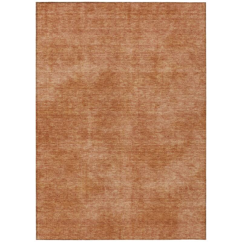 HomeRoots Solid Color Transitional Rectangle Outdoor Rug