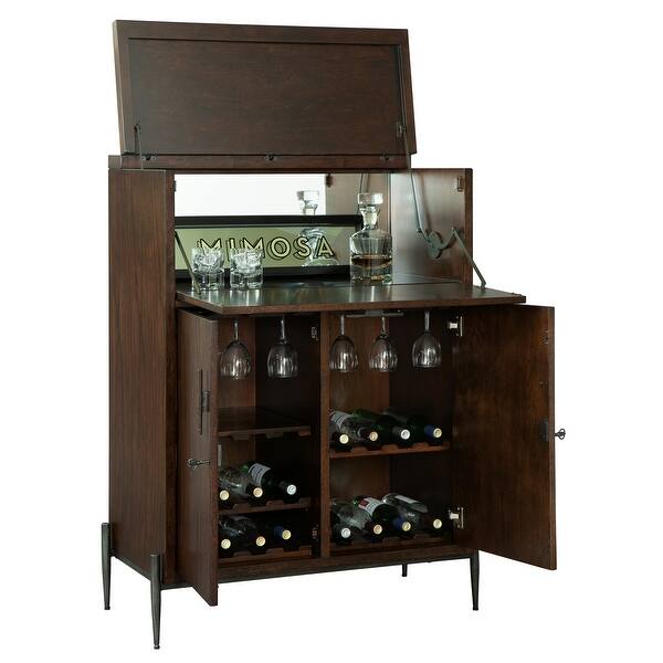 Shop Howard Miller Open Cellar Ii Solid Wood Foyer Liquor Or Wine