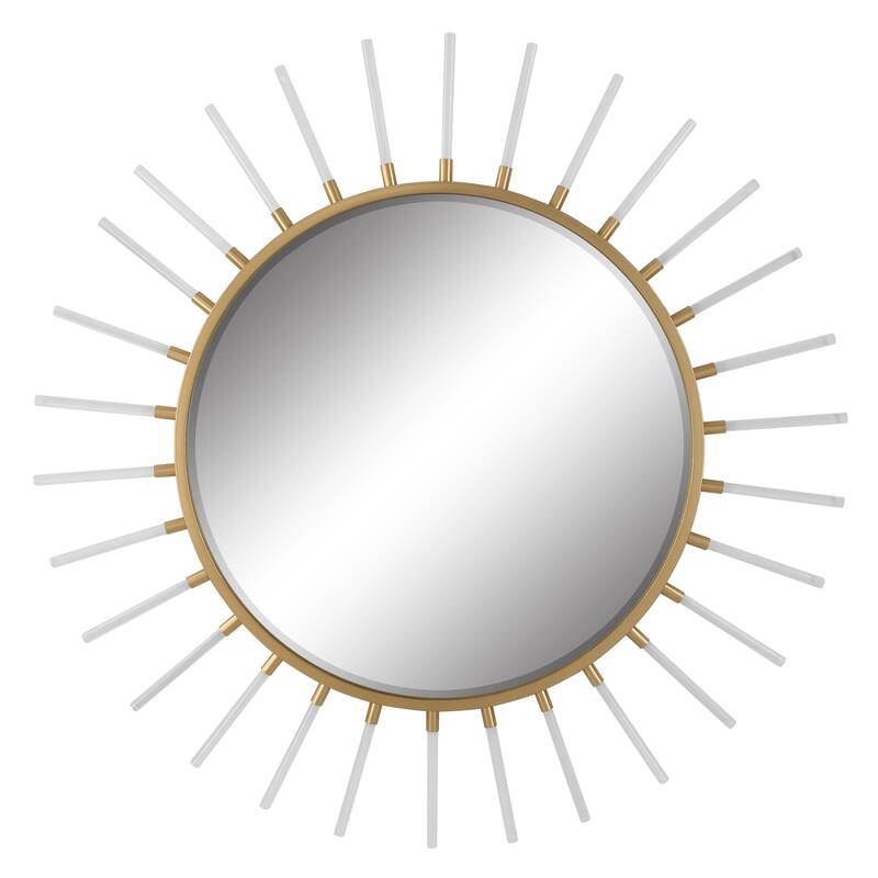 Uttermost 09883 Oracle 55-1/4" Diameter Sunburst Framed Bathroom - Gold Leaf