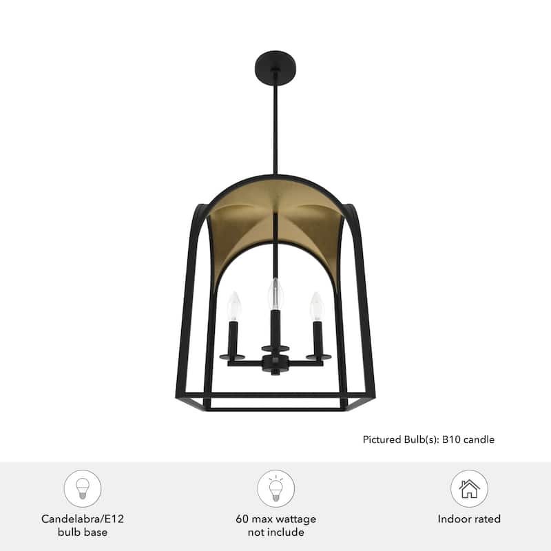 Hunter 15" Dukestown 4-Light Lantern Pendant - Kitchen Island, Dining Room, Entry - Contemporary, Industrial, Transitional