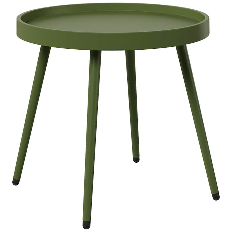 Frond and Form 3-Piece Outdoor Patio Chair With Side Table
