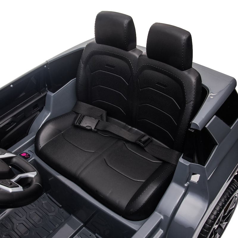 Parent Remote Control Electric Car Toy, Ride on Truck Car with Music Control Buttons, Engineering Vehicle with Seat Belts