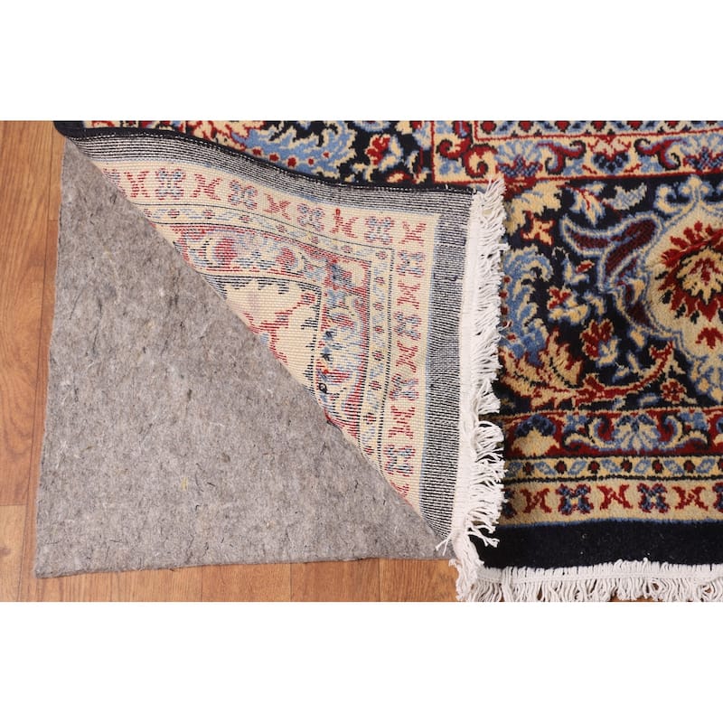 Traditional Kashan Turkish Rug Machine-Made Floral Carpet - 9'9" x 13'0"