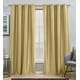 preview thumbnail 40 of 43, ATI Home Chatra Faux Silk Grommet Top Curtain Panel Pair 54X96 - Gold