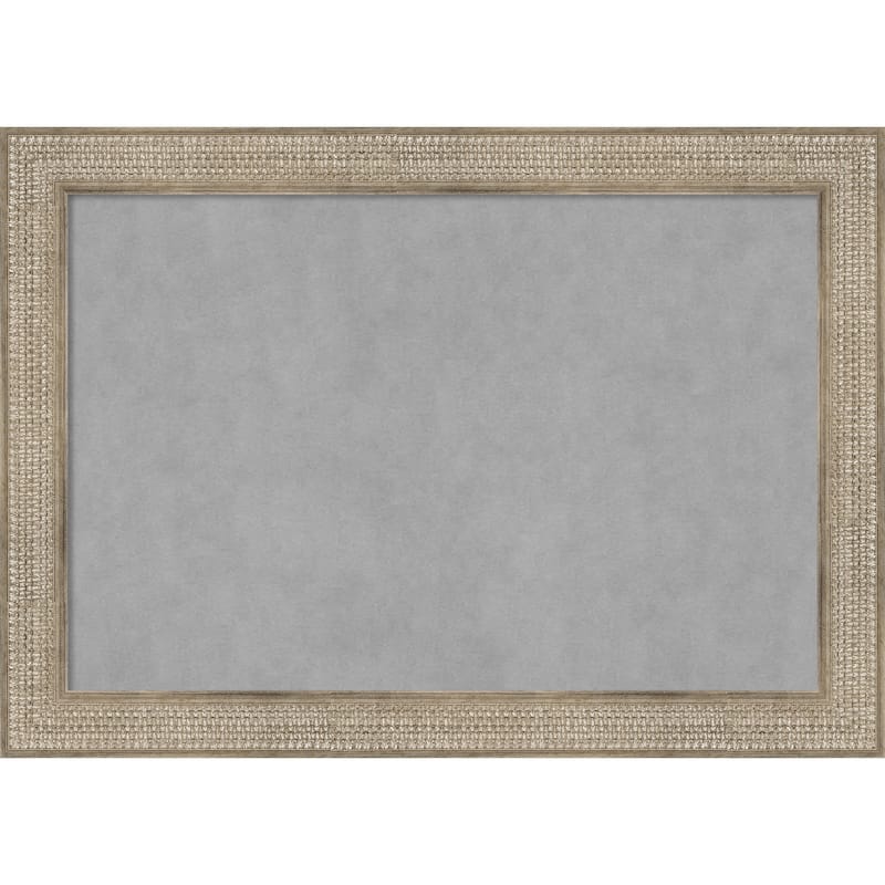 Amanti Art Trellis Silver Framed Magnetic Board