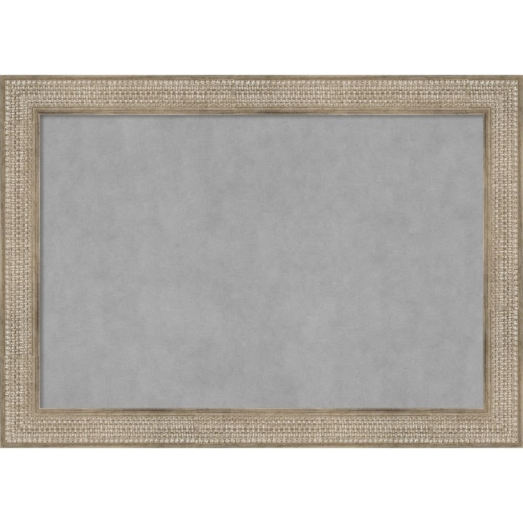 Amanti Art Trellis Silver Framed Magnetic Board