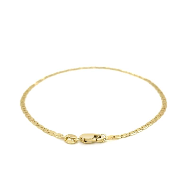MayaMila 10k Yellow Gold Mariner Link Bracelet 1.7mm
