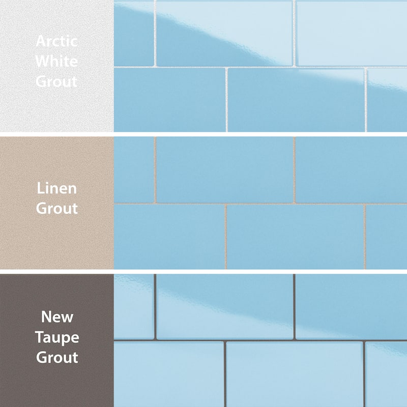 Merola Tile Piscina Brick Glossy Blue 4-3/4" x 9-5/8" Porcelain Floor and Wall Tile