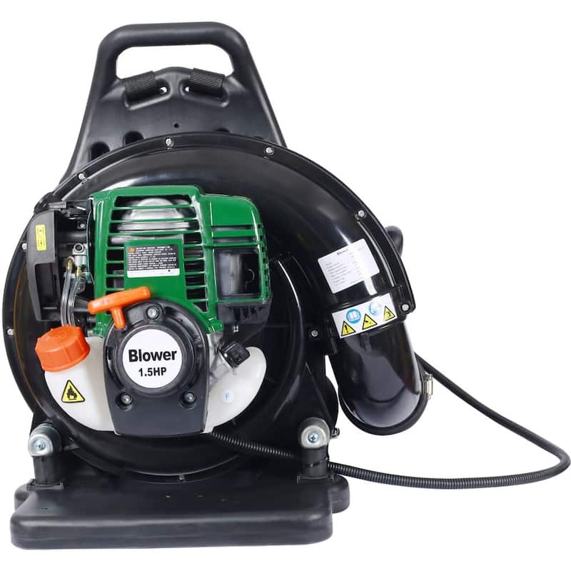 1.5HP 580CFM 4-Stroke Backpack Leaf Blower,Green