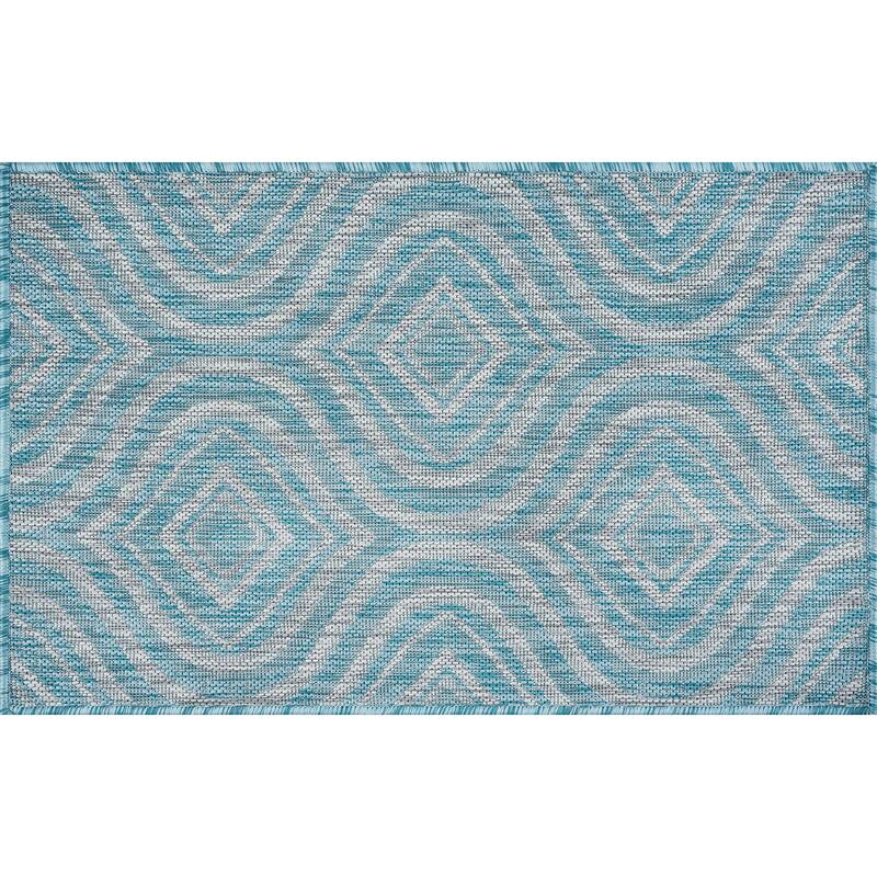 Colonnade Modern & Contemporary Abstract Indoor/Outdoor Area Rug