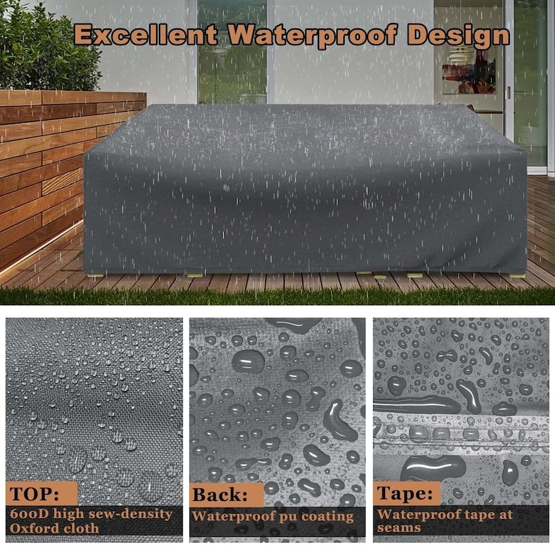 Heavy Duty Outdoor Furniture Cover Patio Waterproof Patio Set Cover