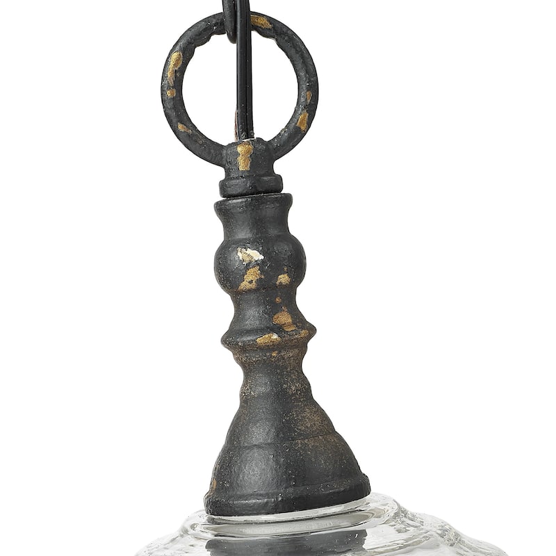 Golden Lighting 0806-M1L HWG Keating 6" Wide Mini Pendant