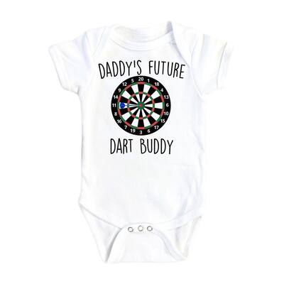 Darts Buddy - Baby Boy Girl Clothes Infant Bodysuit Funny Cute Newborn