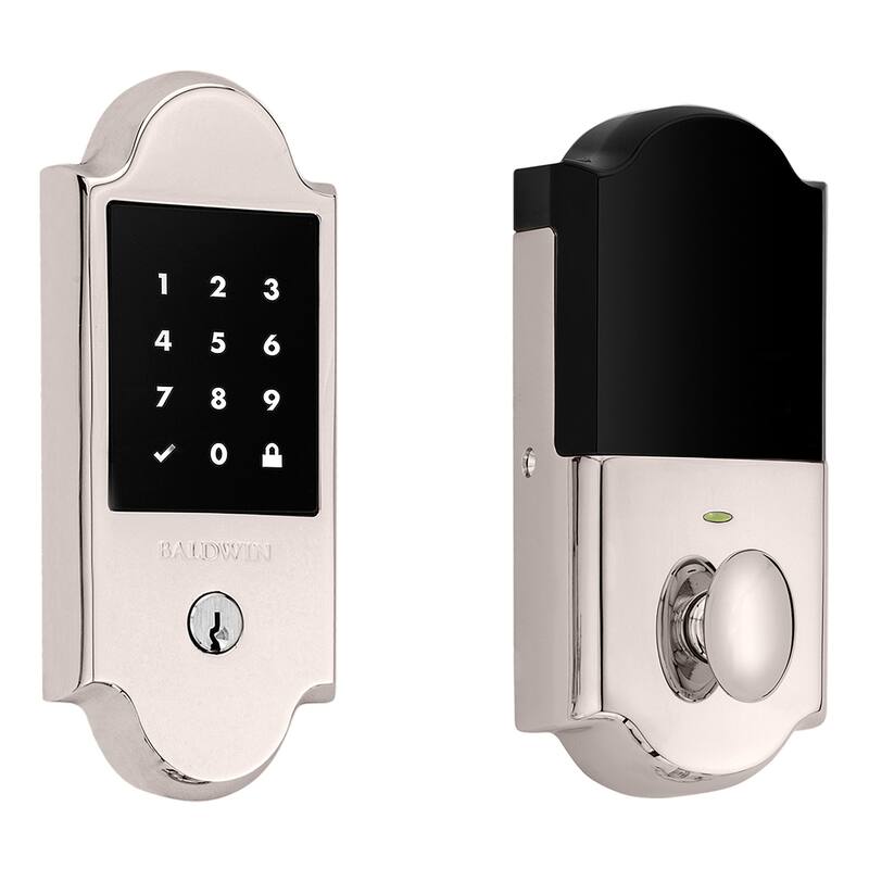 Baldwin Touchscreen Boulder Standalone Deadbolt - Lifetime Polished Nickel